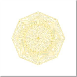 Mandala | Golden No. 3 Posters and Art